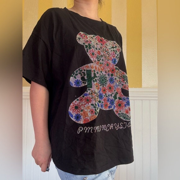 Black Graphic Kids T-Shirt - Picture 6 of 8